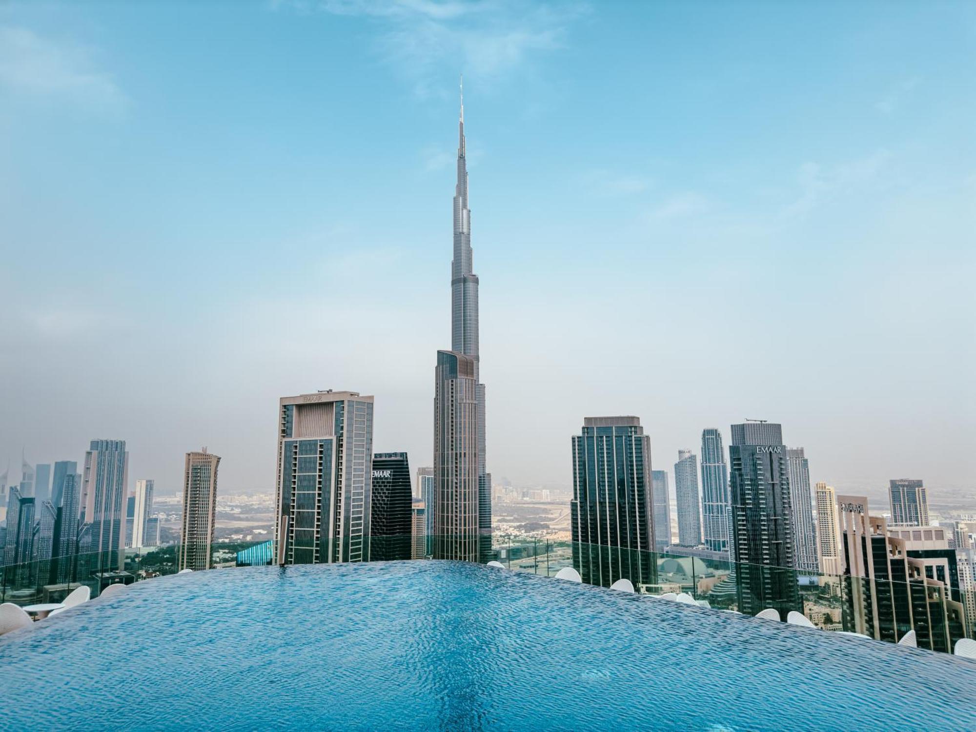 Aliving Luxury 2Br With Infinity Pool At Paramount Hotel Midtown Close To Dubai Mall & Burj Khalifa Buitenkant foto